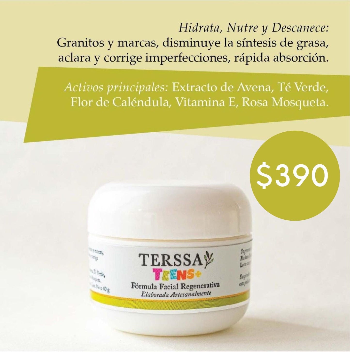 Crema Facial Terssa Teens